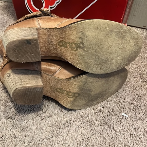 Dingo 7 Slouch with Straps Tan Booties size 9.5 - Picture 7 of 8